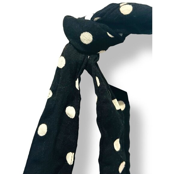 ASOS Retro A-Line Mini Dress Black White Polka Dot Fit Flare Retro Size 4 - Picture 4 of 12